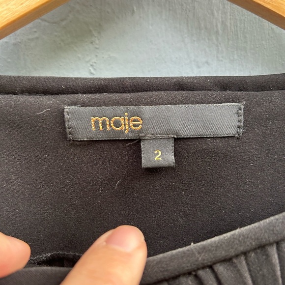 Maje Lockin Pleated Balloon Sleeve  blouse, size “2” (US6) - Picture 6 of 7